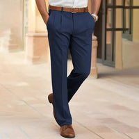 Emilian | Herren Business Chinohose – Dunkelblau