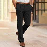 Emilian | Herren Business Chinohose – Schwarz