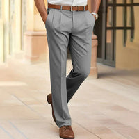 Emilian | Herren Business Chinohose – Grau
