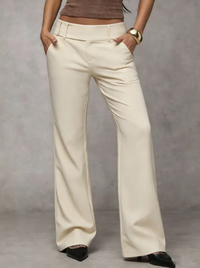 Emma | Elegante Bequeme Anzughose – Beige