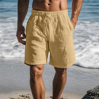 Ennio | Herren Strandhose Shorts mit Kordelzug – Khaki