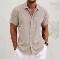 Enno | Herren Leichtes Leinenhemd – Khaki