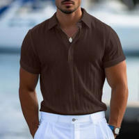 Entspanntes Poloshirt für Herren | Kurzarm – Braun