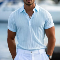 Entspanntes Poloshirt für Herren | Kurzarm – Himmelblau