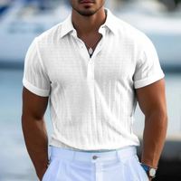 Entspanntes Poloshirt für Herren | Kurzarm – Weiß