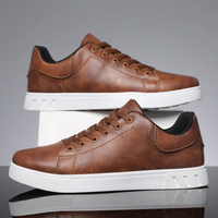 Erik | Herren Freizeit-Sneaker mit Schnürung – Braun