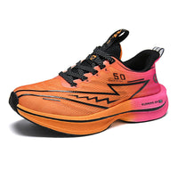 Leichte, atmungsaktive Laufschuhe für Herren – stylische Outdoor-Schuhe – Orange