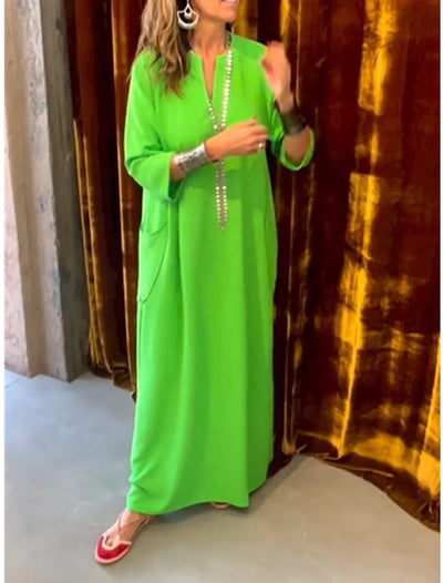 Damen-Freizeitkleid, bedrucktes Kleid