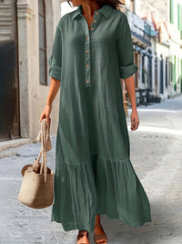 Klara | Elegantes Sommerkleid – Grün