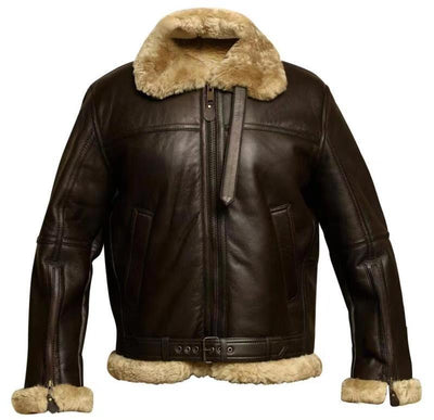 Enzo - Lammfell-Lederjacke