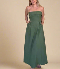 Abendkleid für Damen - Elegantes Maxikleid für den Sommer – Grün