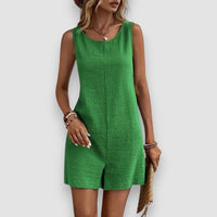 Gina | Rückenfreier Jumpsuit – Grün