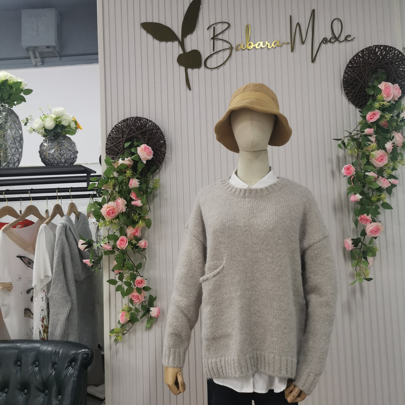 Kolis | Übergroßer Strickpullover mit Tasche