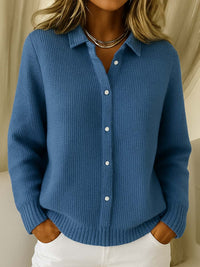Linna™ | Klassischer Cardigan – Marine