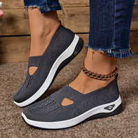 Yalia - Gepolsterte Walkingschuhe – Dunkelgrau