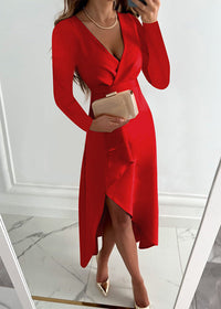 Grace - Entworfenes Kleid – Rot