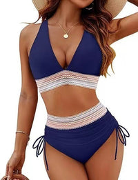Robyn – Hochgeschnittene Bikinis mit Trendigem Design – Marine