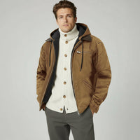 Freizeitjacke für Herren mit Kapuze und Reißverschlus – Braun