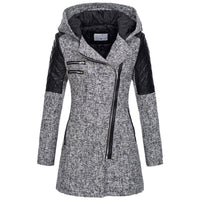 Caroline - Modische Winterjacke – Hellgrau