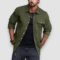 Lior | Button-Up Long Sleeve Shirt – Grün