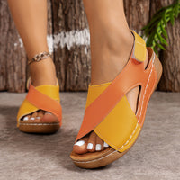 Gela - Offene Komfort-Sandalen – Orange