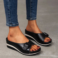 Nancy | Stützende Sommersandalen mit perfektem Sitz – Schwarz