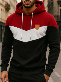 Niclas – Lässiges Kapuzensweatshirt Mit Langen Ärmeln – Rot
