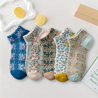 Hannah | Vintage Socken – Mehrfarbig - 5 Paare
