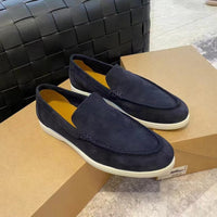 Fabian | Herren geschlossene Loafer flache Sohle – DUNKELBLAU