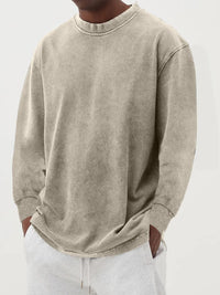 Fabian | Herren Oversized Langarm Strickpullover – Khaki