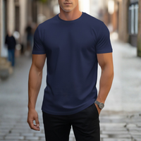 Fabian | Herren Rundhals T-Shirt Slim Fit Kurzarm – Marine