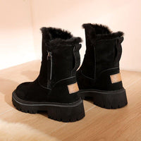 Alisa - Warme Winterstiefel – Schwarz