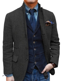 Dvian – Elegante Jacke Mit Knöpfen – Grau