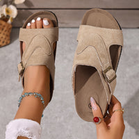 Luna | Leicht Konturiertes Fußbett Sandalen – Beige