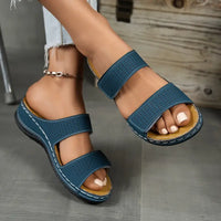 Yelena - stützende orthopädische Sandalen – Blau