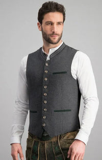 Stilvolle Herren Trachtenweste – Grau