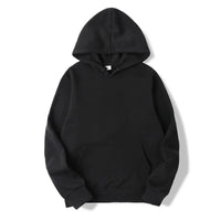 Damen Kapuzenpullover mit Kängurutasche | Lange Ärmel – Schwarz