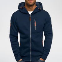 Urban Utility Zip-Up Hoodie für Männer – Marine