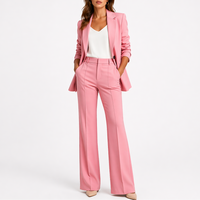 Feliciana | Damen Business Hosenanzug Set Blazer – Rosa
