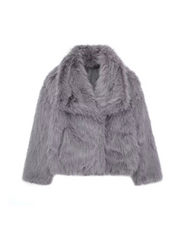 Viktoria™ | Pelzmantel – Grau