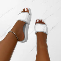 Pantolette für Damen - Trendige Badeschuhe für den Sommer 2024 – Weiß