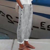 Daniela | Leichte Leinenhose – Schwarz