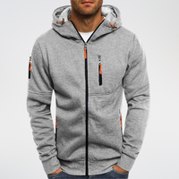 Urban Utility Zip-Up Hoodie für Männer – Grau