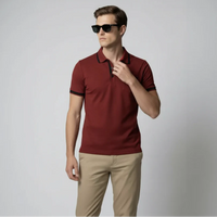 Klassisches Herren Poloshirt mit zeitloser Passform – Rot