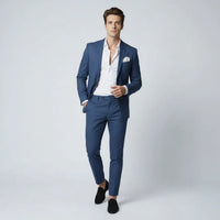 Anzug (2-tlg.Set) für Herren im Slim Fit – Dunkelblau