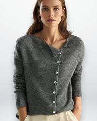 Leichter dünner Pullover für Damen – Grau