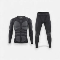 Skiunterwäsche für Herren - Set in Langarm & Langbein – Schwarz