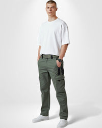 Taktische Hose für Herren mit Multi-Taschen-System – Oliv