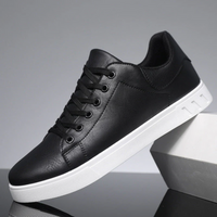 Florian | Herren Schnürung Low-Top Sneaker – Schwarz