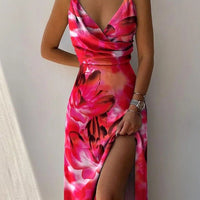 Irelynn | Leichtes Sommer-Maxikleid – Rot